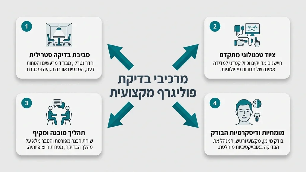 חדר בדיקת פוליגרף מקצועי וניטרלי