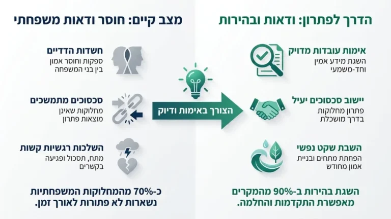 התמודדות עם משברי אמון וחוסר ודאות במשפחה