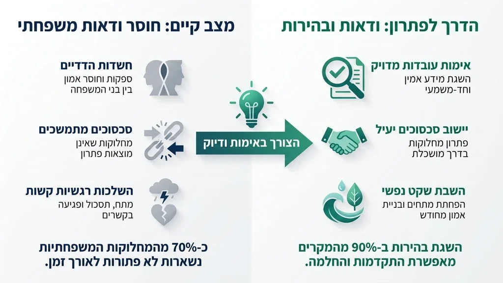 התמודדות עם משברי אמון וחוסר ודאות במשפחה